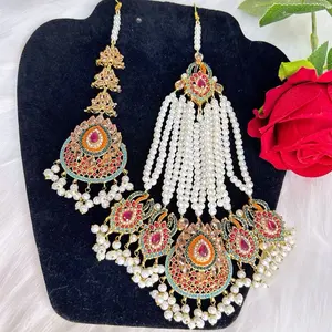 Desi Gorgeous Tikka And Jhumar ( Passa ) Set