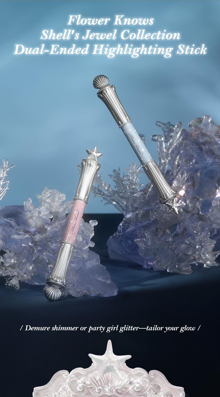 Flower Knows Shell's Jewel Collection Dual-Ended Highlighting Stick, shimmer, highlighter, makeup, cosmetic, longwear, dealsforyoudays