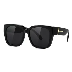 Meeloog Night Vision Glasses & Polarized Fit Over Glasses Sunglasses for Women UV Protection with TAC Lens and TR90 Materials, Trendy Square Wrap Around Shades, Lightweight TR90 Materials ST0033