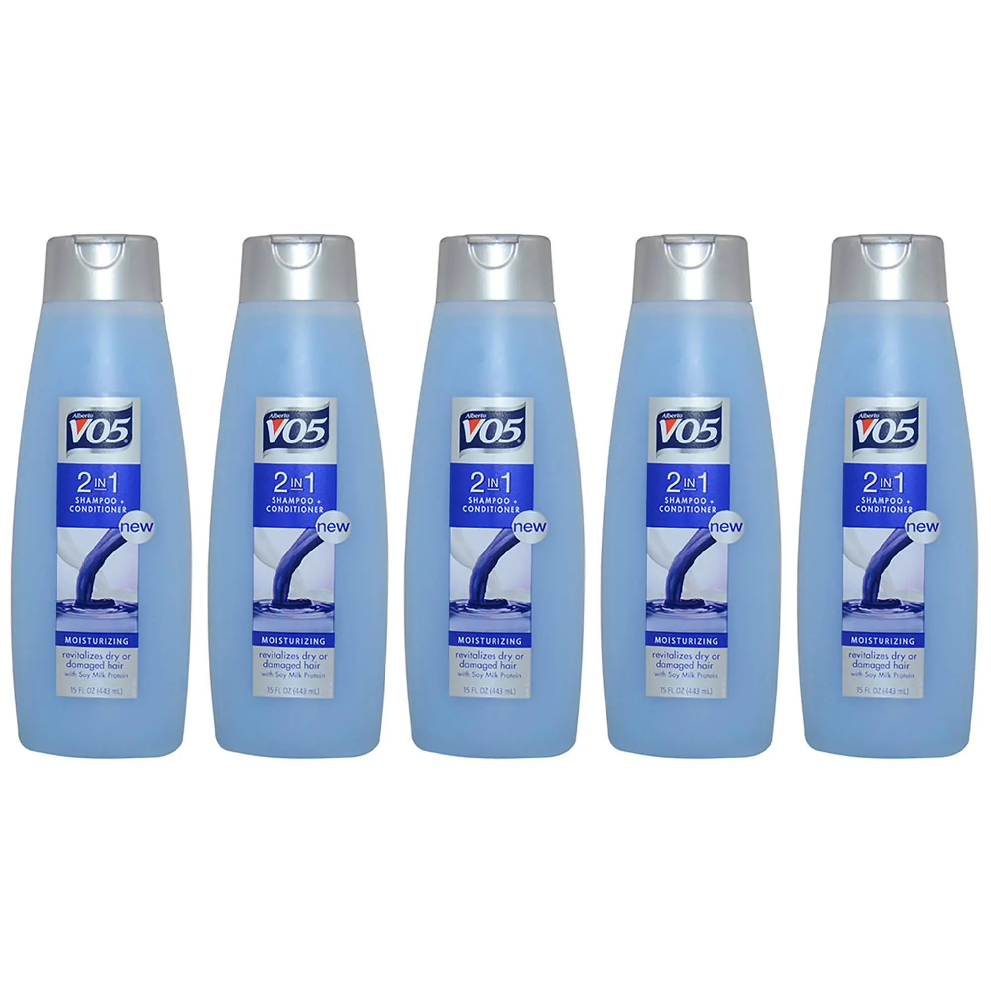 2 in 1 Shampoo and Conditioner by Alberto VO5 for Unisex - 15 oz Shampoo and Conditioner - Pack of 5