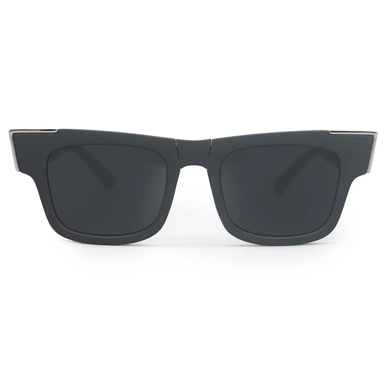 Fold It - Black - Tangle Free Wayfarer Sunglasses - UV400, Certified Shatter-Resistant Lenses, For Women & Men