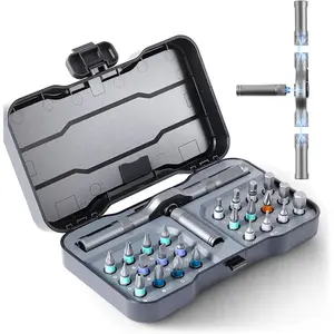 Mini 24-in-1 Multifunction Ratchet Allen Wrench Set - 2026 Upgraded with Removable T Handle, Essential Tool for Home Improvement, Computer & Bicycle DIY Repair