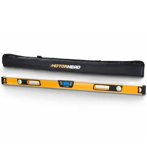 MOTORHEAD 48 Inch Smart Digital Level, 0 to 360 Degree Range, Magnetic Base, Solid Aluminum Body