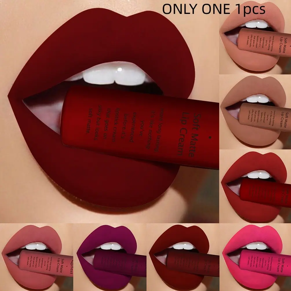 25 Color Matte Intensely Pigmented Soft Mist Lip Gloss, Long-Lasting No Smudge Lipstick, Nude Tone Liquid Lipstick, Non-Sticky Lip Glaze, Almost Lipstick, Lipstick Lipgloss, Lip Cosmetic, Lip Products Makeup