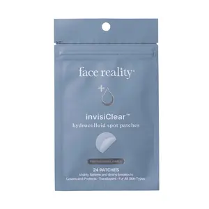 Face Reality InvisiClear Hydrocolloid Spot Patches, Acne Pimple Blemish Treatment for Skin Repair