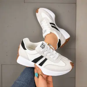 Women's Thick Sole Training Shoes, Soft Bottom Casual Sports Sneakers, Fashion Versatile Fall Footwear, Stylish Women's Shoes, Trendy Walking Sneaker