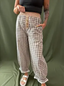 Cozy Checkmate Balloon Pants