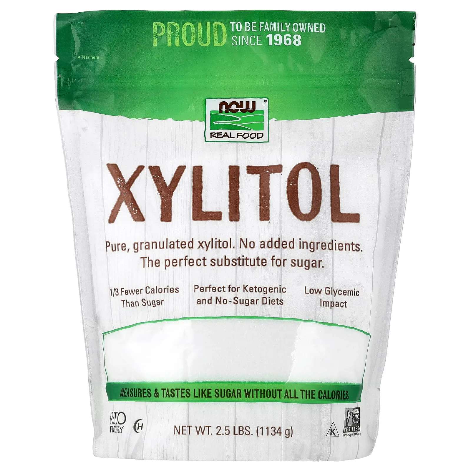 NOW Foods Real Food, Xylitol, 2.5 lbs (1134 g)