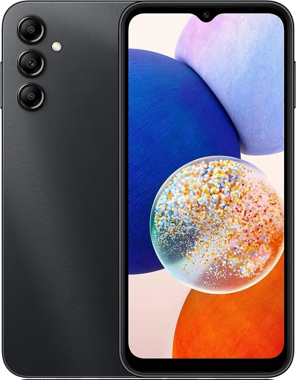 REFURBISHED Samsung Galaxy A14 5G Mobile Phone (A Series Android Smartphone) - 64GB Memory, HD Screen, Smooth Streaming, Built-In Camera, Bluetooth, Wireless Charging, Expandable Storage, US Version, Black, TracFone Locked, Excellent Condition