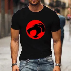 New Cartoon Anime Thundercats T Shirts Men and Woman Fashion T-shirt Streetwear Oversized Harajuku Tops Tees Clothing 24209 Menswear Gamis printed T-shirt
