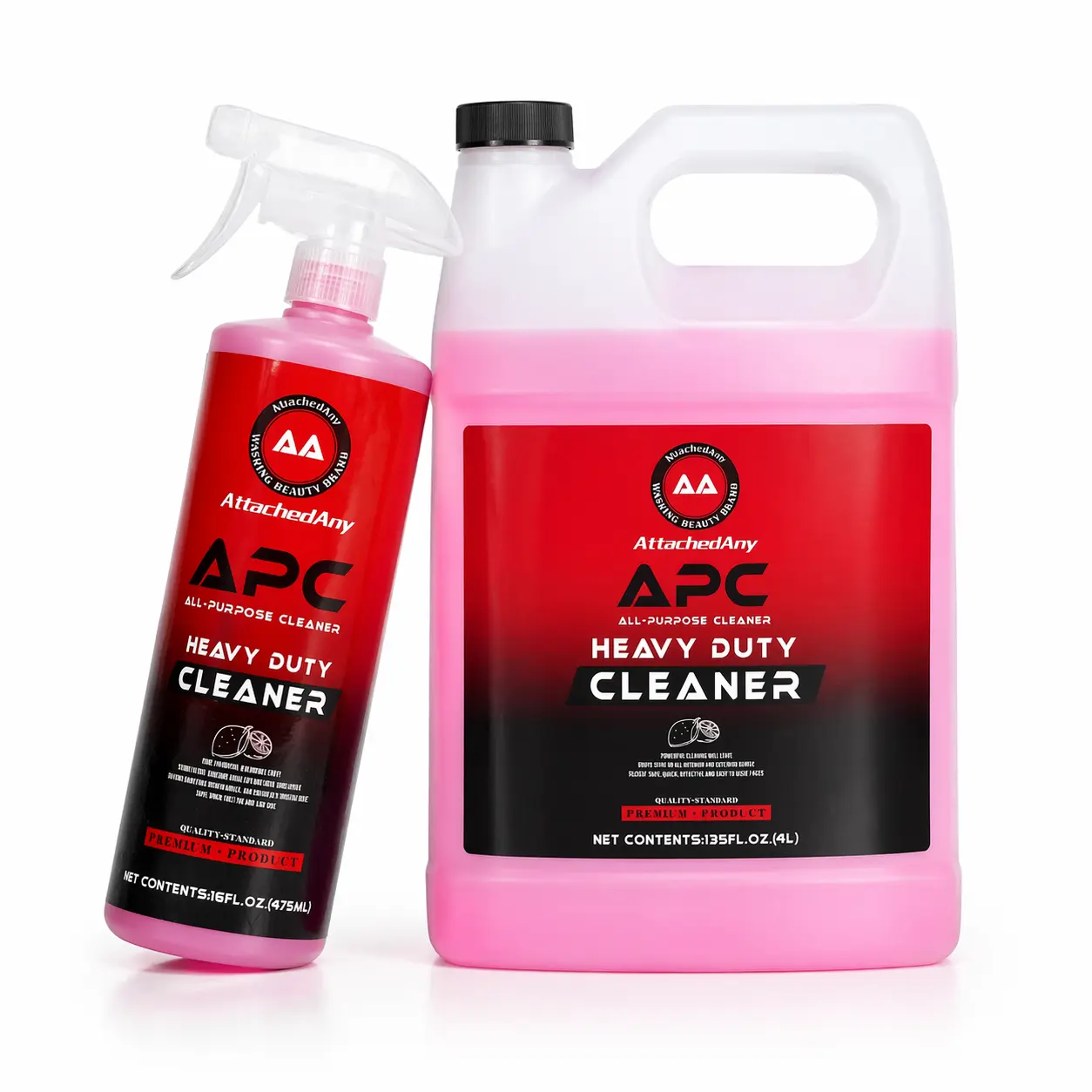 Heavy Duty APC Degreaser - 16 oz Multifunctional Automotive Cleaner, Rust Remover for Cars, 4L Option for Vehicle Maintenance, Helps Lift Rust from Wheel Hubs, Tire Grime Dissolver, Rim Restorer