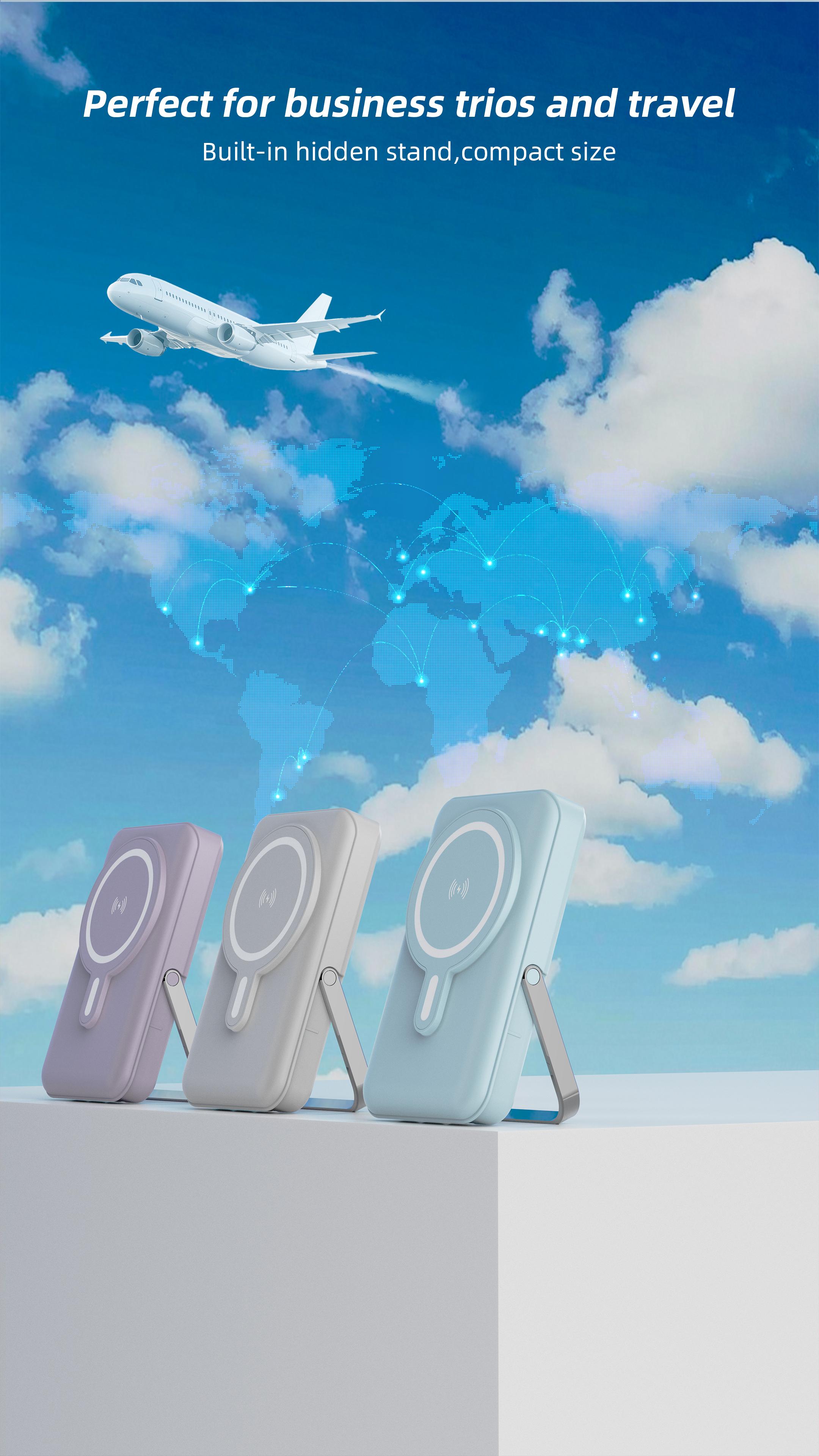 10000mAh Magnetic Power Bank, Wireless Portable Charger, Foldable Fast Charging MagSafe Battery Pack for iPhone with LED Display and USB-C Cable White Storage power bank Compact Chargeable Device Folding Travel Gadgets 10000mAh Magnetic Power Bank, Wireless Portable Charger, Foldable Fast Charging MagSafe Battery Pack for iPhone with LED Display and USB-C Cable White Storage power bank Compact Chargeable Device Folding Travel Gadgets