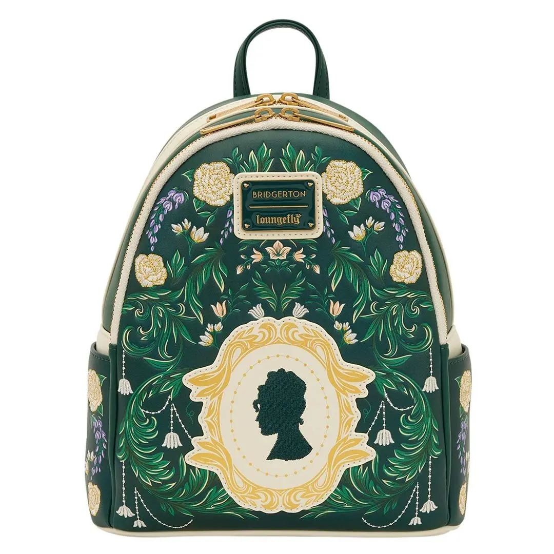 Loungefly Netflix Bridgerton Silhouette Floral Mini Backpack Loungefly Netflix Bridgerton Silhouette Floral Mini Backpack