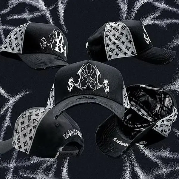 Full Set Metalic New York Cashed Out Original Black Embroidered Streetwear Cap with Adjustable Strap for Urban Outfits