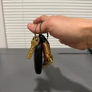 Mini Keychain Collectible with Wooden grips and Protective Box - Elegant Design and Colorful Appeal