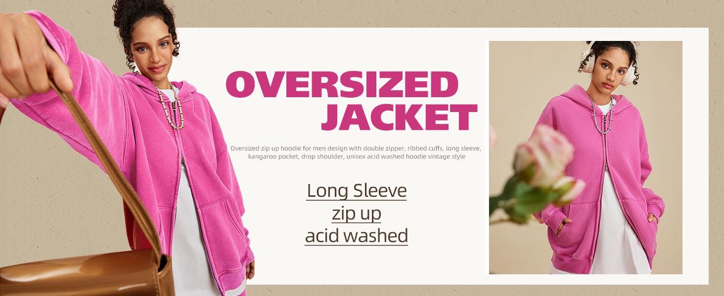 Gihuo Mens Oversized Zip Up Hoodies Jackets Fleece Vintage Acid Wash Cotton Heavyweight Distressed Sweatshirt Gihuo Mens Oversized Zip Up Hoodies Jackets Fleece Vintage Acid Wash Cotton Heavyweight Distressed Sweatshirt