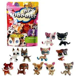 LPSCB 6pcs/lot pet shop toys old lps cat collie great dane dachshund toys