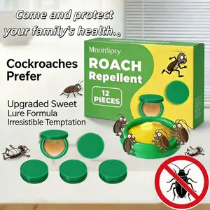 Long-Lasting Effect Indoor Cockroach Exterminator with Fast-Acting Kill Cockroach Bait, CockroachMedicine, Roach Traps, lndoor Trap, Cockroach Buster Indoor & Indoor-Qutdoor Cockroach Bait Station