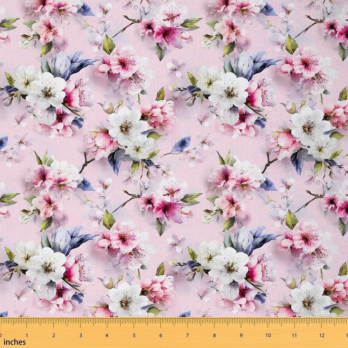 Feelyou Vintage Botanical Print Floral Pattern Waterproof Fabric - For Upholstery, Sewing, Crafting, Nature Theme Indoor/Outdoor Home DIY Projects,sohochic