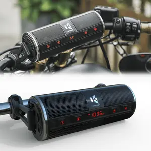 Kspeaker Loud & Waterproof 12V Audio for Motorcycles/3-Wheelers: USB, Bluetooth & 3" Metal Speakers