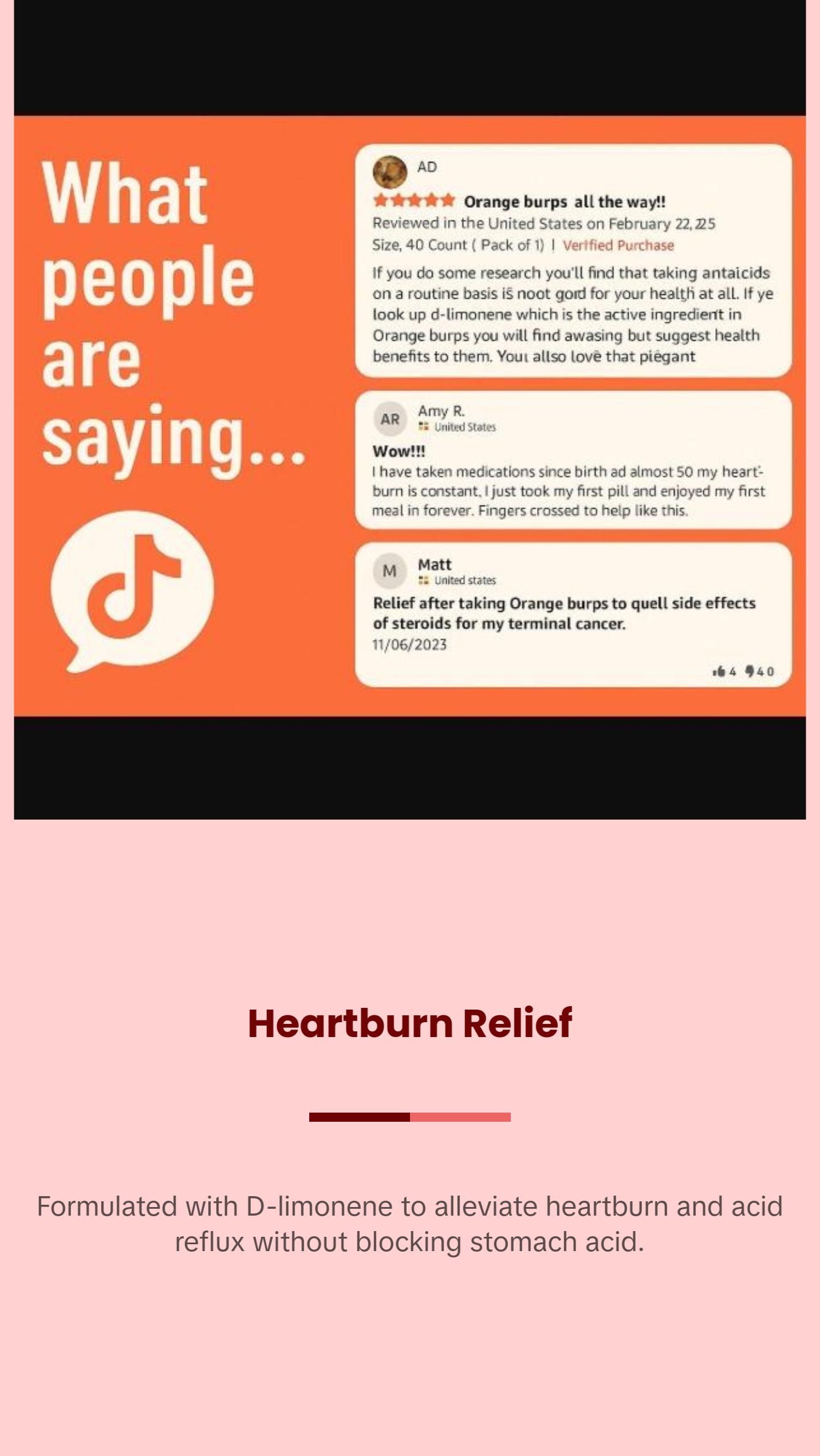 Orange Burps D-Limonene Softgels - Heartburn & Acid Reflux Relief - Supports Digestion - Healthy Wellness Supplements - Non-GMO - Pack of 3 Orange Burps D-Limonene Softgels - Heartburn & Acid Reflux Relief - Supports Digestion - Healthy Wellness Supplements - Non-GMO - Pack of 3