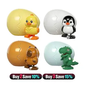 Boom Eggs, Wind-Up Surprise Egg, Rotate to Hatch Walking Animal Toy, Reusable Clockwork Surprise Eggs, Easter Basket Stuffers & Fun Gag Gifts for Kids