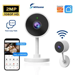 Wireless Tuya Wi-Fi IP Home Security Camera - with Audio & Video Functionality, Nursery Infant Monitor for Parents, Storage Compatible