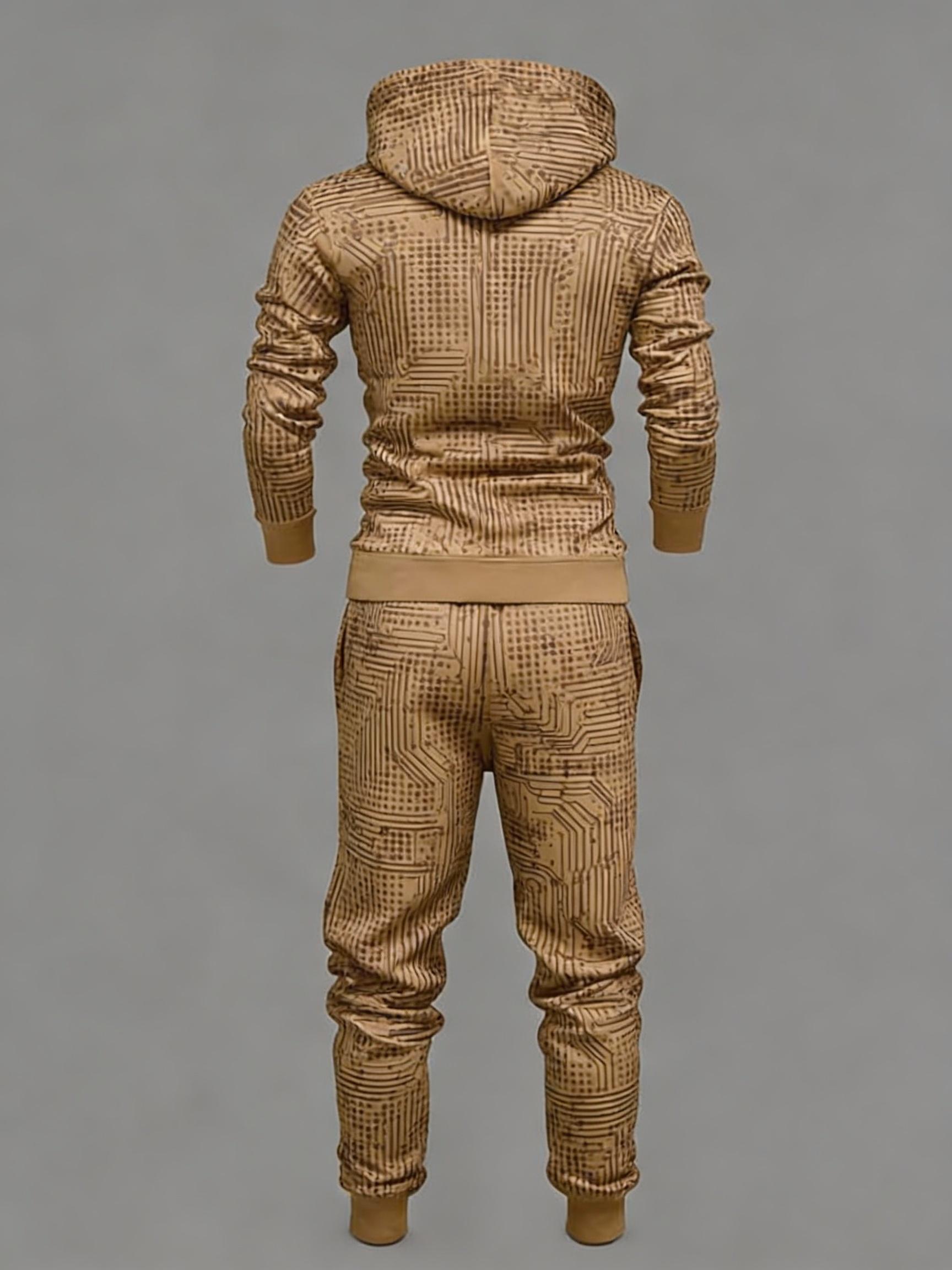 European and American fashionable men's two-piece set with letter printing hoodie, stylish and cool, suitable for daily outdoor casual wear, also can be worn in nightclubs, the fabric is comfortable and soft, easy to care for, machine washable