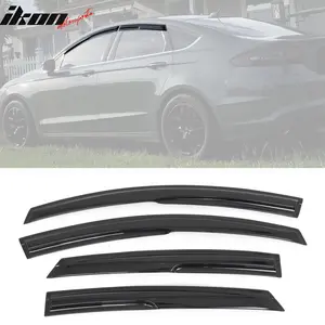 Window Visors for Ford Fusion 2013-2018 Mugen Style Smoke Tinted Acrylic