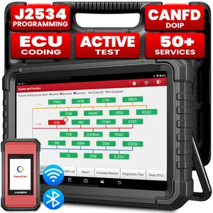 LAUNCH X431 PRO3S+ Elite SmartlinkC 2.0 Bi-Directional Diagnostic Scan Tool with J2534 Programming,Topology Map,HD Truck Scan,ECU Coding,CANFD &DOIP,FCA AutoAuth,50+Service,2 Years Free Update