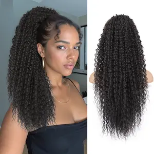 【Spring New Arrivals】Kookastyle  Ponytail Extension, Claw Clip Pony Tails Hair Extensions, 20 Inch Curly Ponytail Natural Synthetic Hairpiece for women