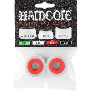 Hardcore Bushings Barrel Bushing 88a - White/Red (Set)