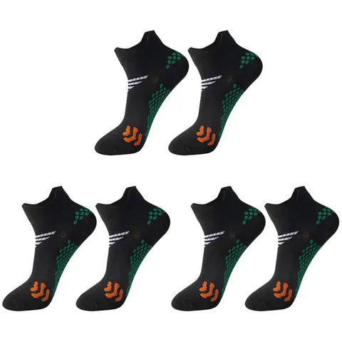 Lpxpass Unisex Low Cut Ankle Compression Socks - 3/6 Pairs, Polyester Plain, 8-15 mmHg Arch Support, Cushioned All-Season Activewear Sports Athletic Socks for Men & Women, Activewear Socks