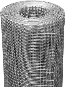 Galvanized Hardware Cloth 1/4 Inch 48 x 100 Ft - Galvanized Mesh Wire Welded Wire Fence for Garden Chicken Coop Gopher Rabbit Protection