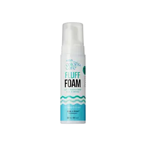 Kiss Colors & Care Fluff Foam Hair Mousse, Soft & Bouncy Hold - 8 fl oz