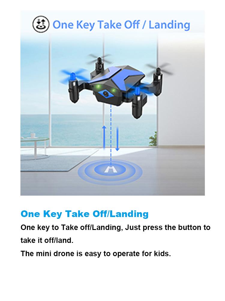 X-PACK 2 Foldable Drone Blue Dual Battery (Camera Version) | HD Aerial Photography, Stable Hover, Easy to Fly for Kids & Adults LM