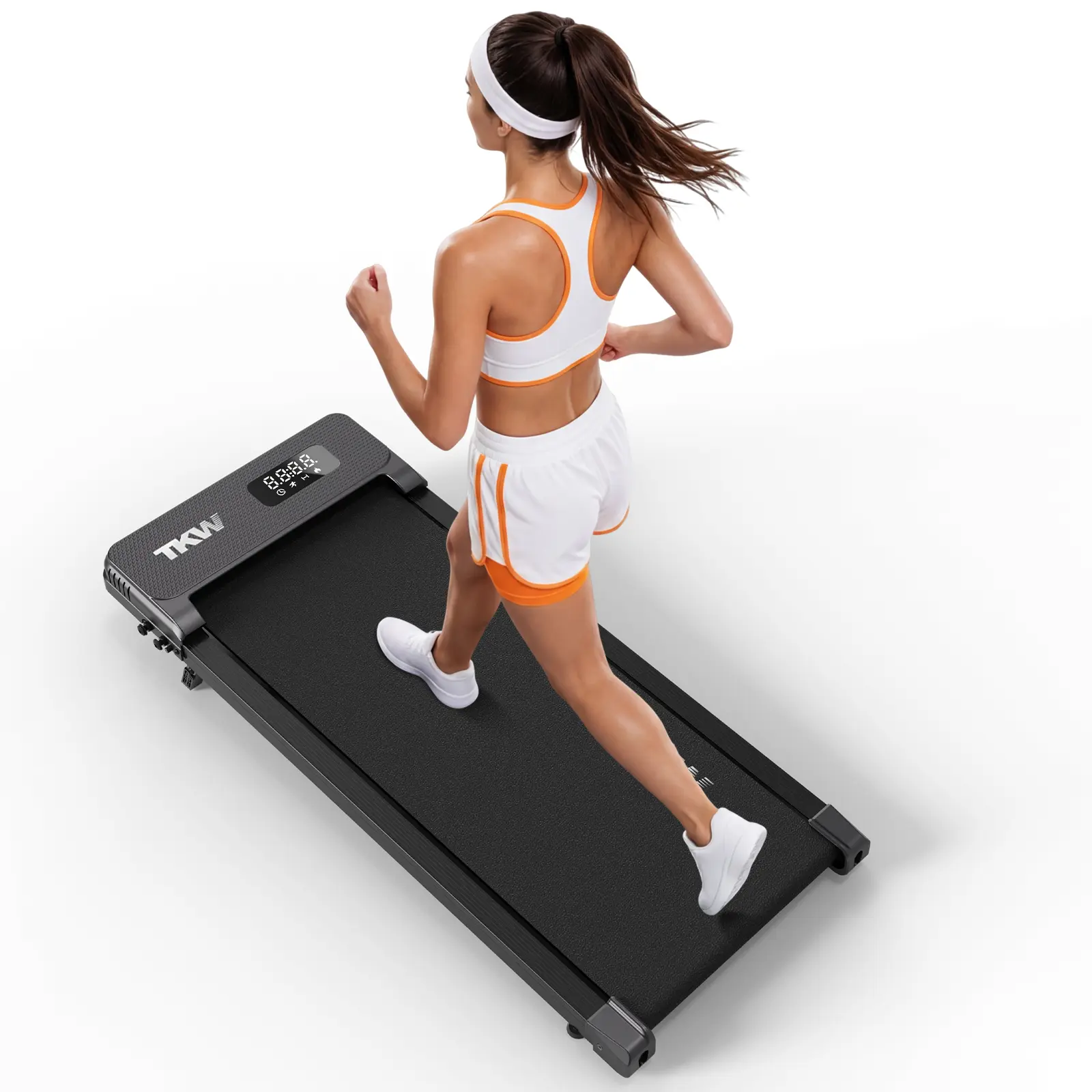 Compact Walking Pad Incline Walking Treadmill – 5% Incline, LED Display, Remote Control, Portable Under Desk At Home Gym Equipment for Office Small Spaces, Home Workout Equipment, Home Office