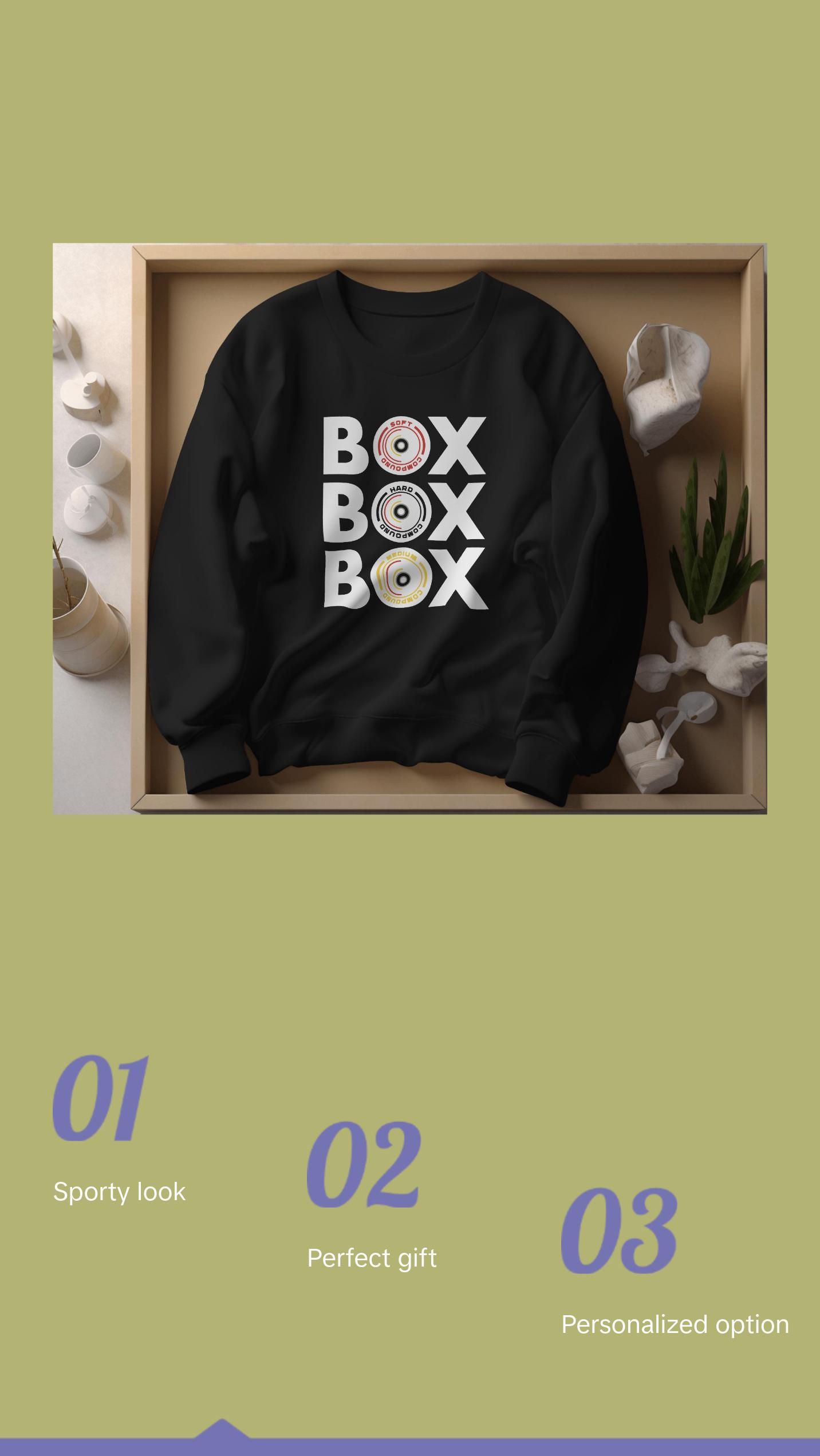Formula 1 Sweatshirt, Box Box Box Formula 1, F1 Sweater, Formula 1 Shirt, F1 Sweatshirt, Formula 1 Gifts, Formula 1 Merch.