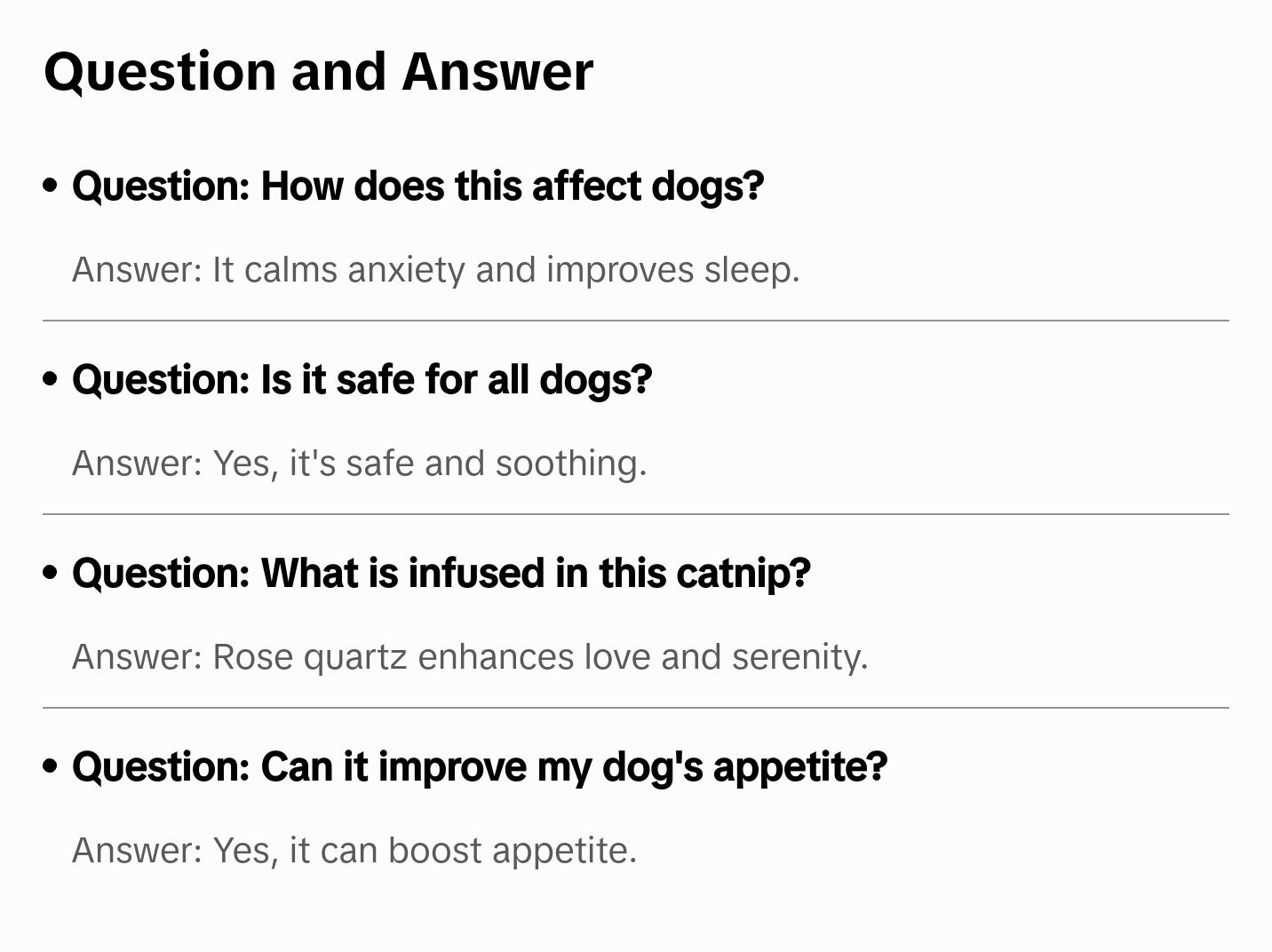 Crystal Catnip for Dogs