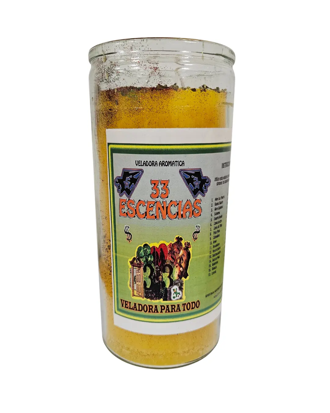 Jumbo 33 Essences 14 Day Fixed Candle / Jumbo Veladora Preparada 33 Escencias
