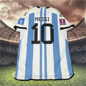 2022 World Cup Argentina home No.10 Messi short sleeve Soccer Jersey