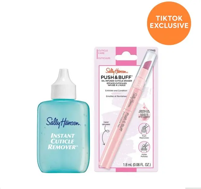 Sally Hansen Instant Cuticle Remover + Buff Pen Bundle