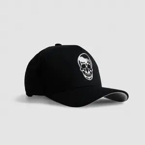 5-Panel Chrome Skull Hat