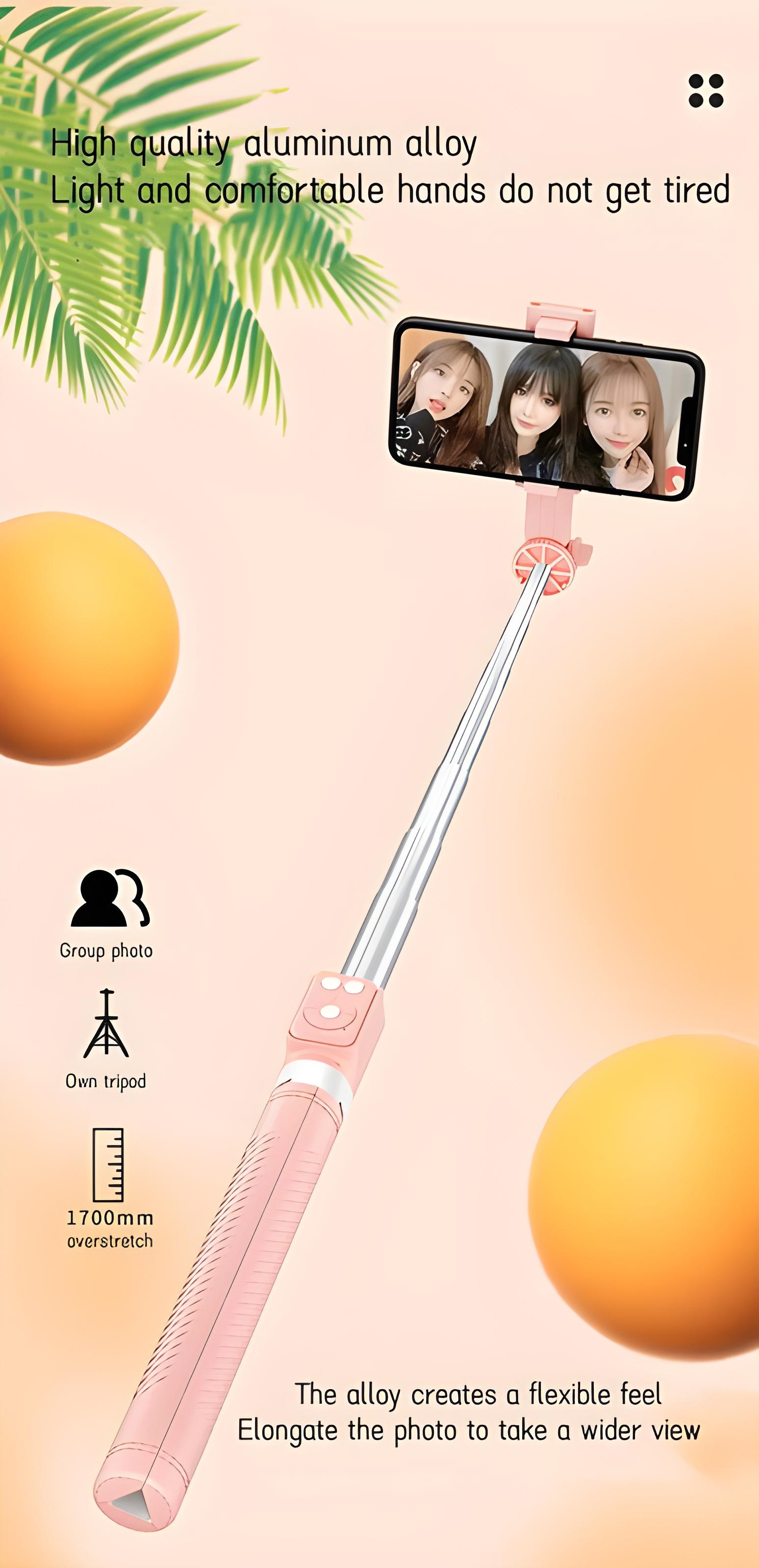 67" Selfie Stick Tripod with Ring Light, 360° Rotation, Dual Fill Lights & Selfie Light – Wireless Bluetooth Remote for iPhone & Android Smartphones, Adjustable, Foldable, Retractable Portable Tripod for Vlogs, Content Creation & Gifts