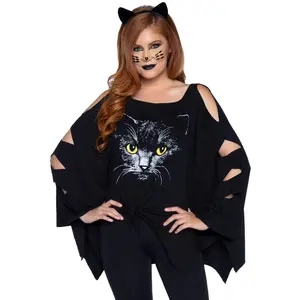 Cat Costume Poncho Set