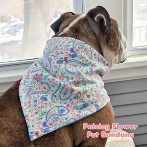 Paisley Flower Pet Bandana