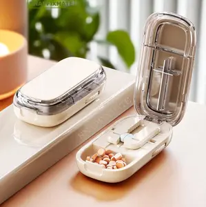 GJAHSH Pill Cutter Splitter for Cutting Multiple Pills, Adjustable Pill Cutter Splitter for Small and Tiny Pills with Accurate Pill Alignment