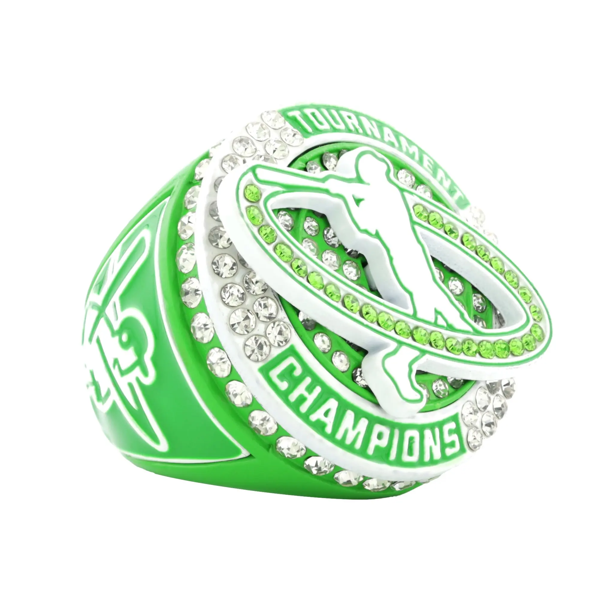 GEN26C Baseball Green&White Tournament Champions Ring
