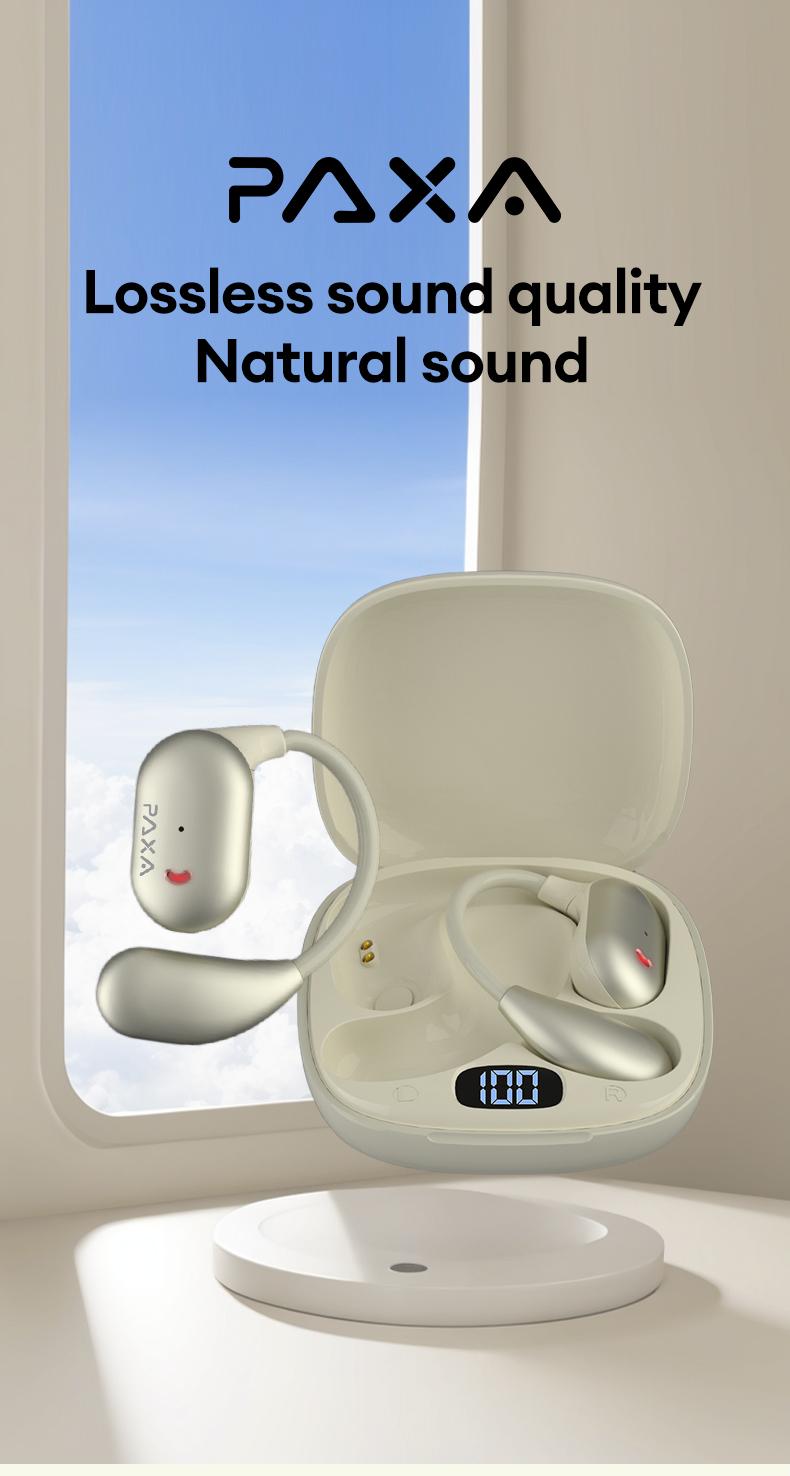 PAXA KC-10 Wireless Headphones with bluetooth 6.0 OWS Waterproof Sport Headsets Noise Reduction Headphones With Mic Earbuds Audio Electronic