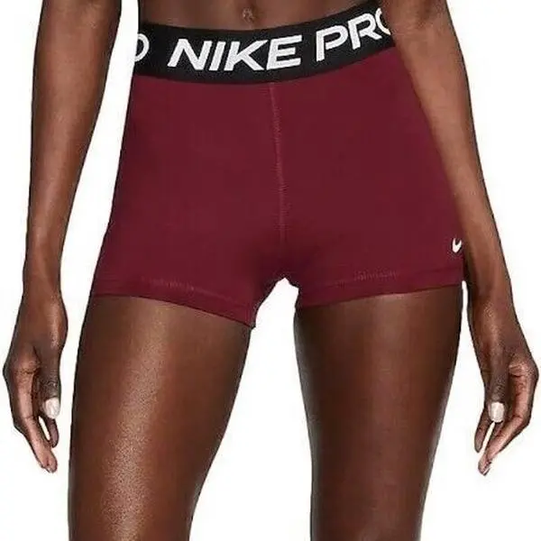Nike Womens Nike Pro 365 3" Beetroot Compression Short Large, Gym Workout Shorts, Large